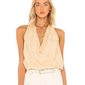 L’Academie cowl neck bodysuit